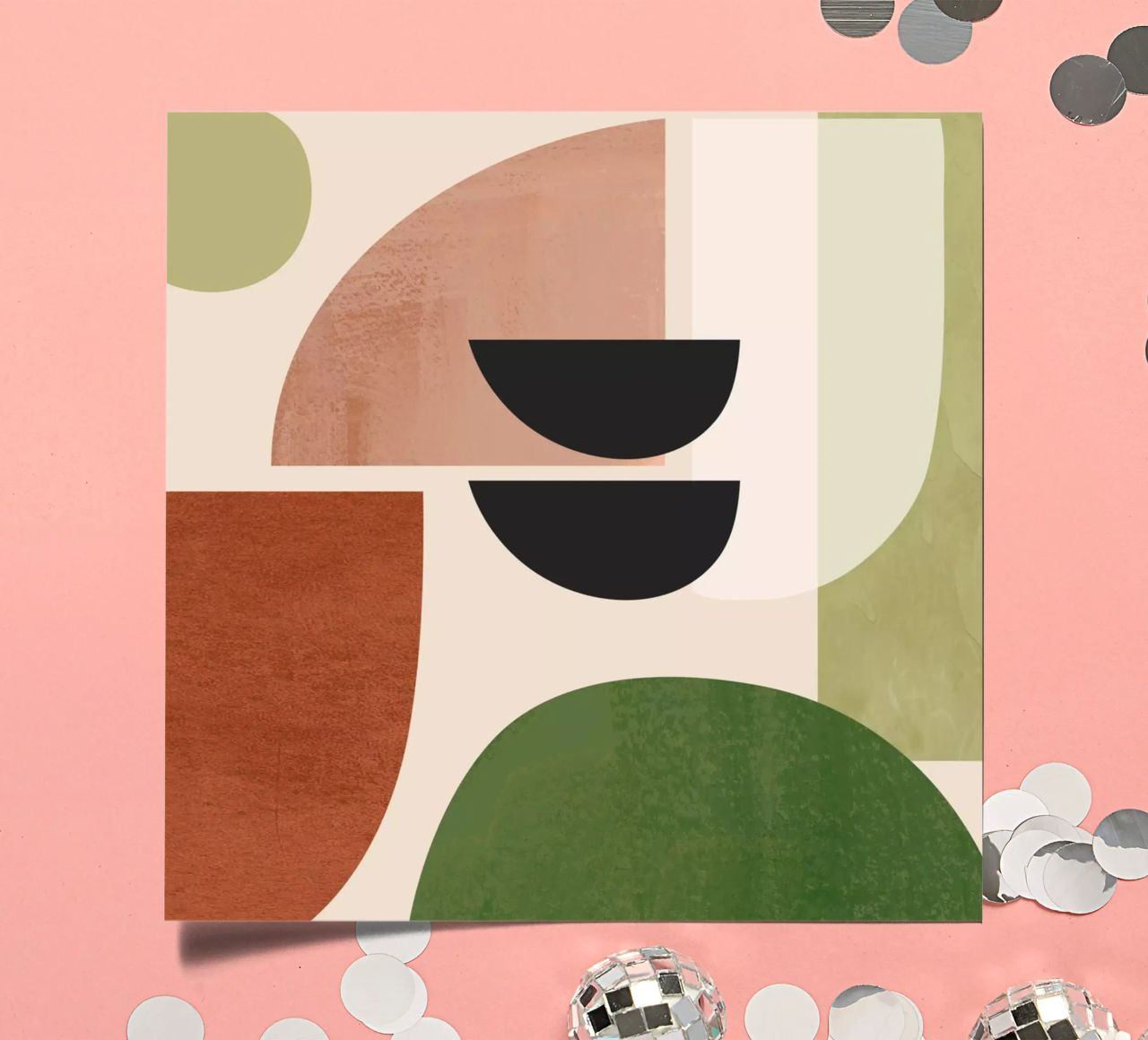 Modern Abstract Minimal Shapes 32 sticker sheet by ThingDesign