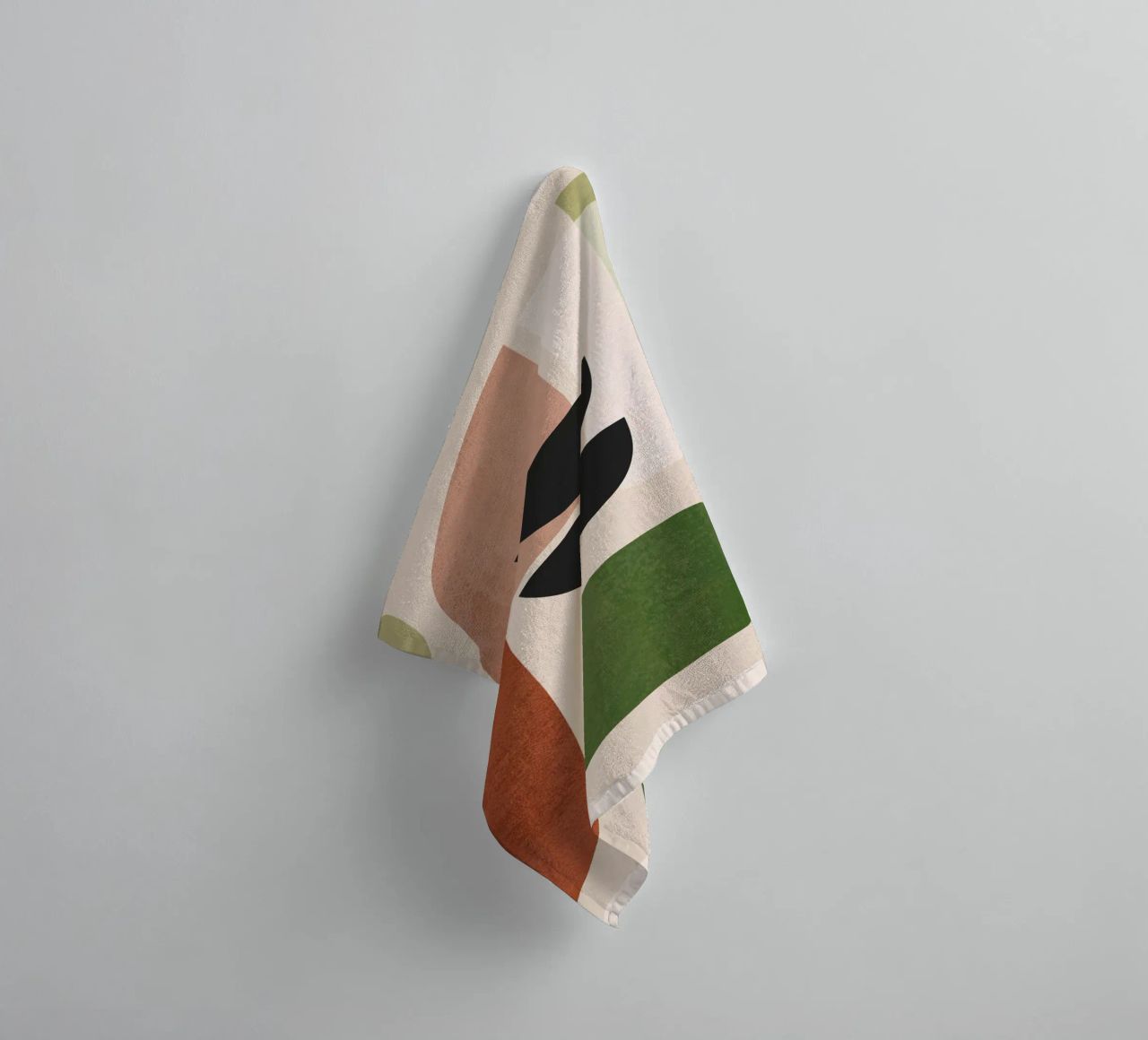 Modern Abstract Minimal Shapes 32 towel by ThingDesign