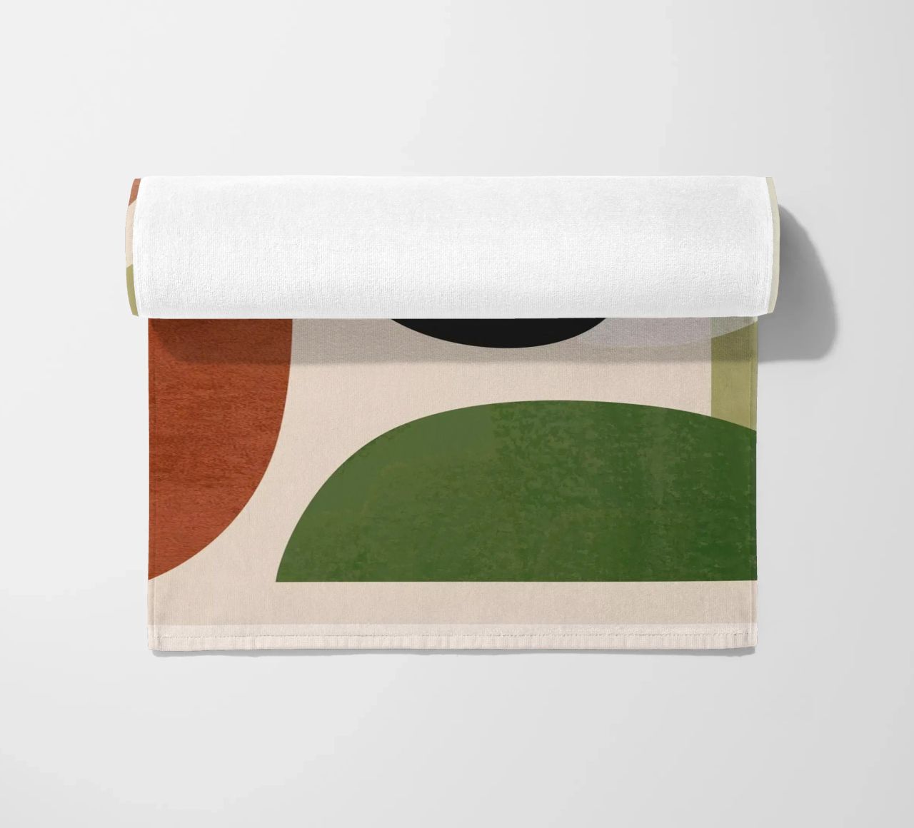Modern Abstract Minimal Shapes 32 beach towel by ThingDesign