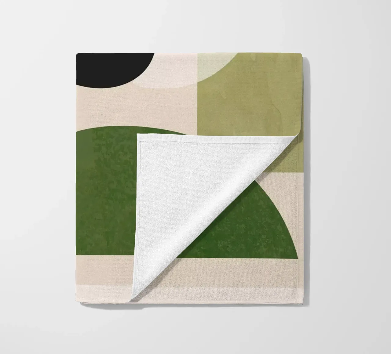 Moderne abstrakte minimale Formen 32 Strandtuch von ThingDesign