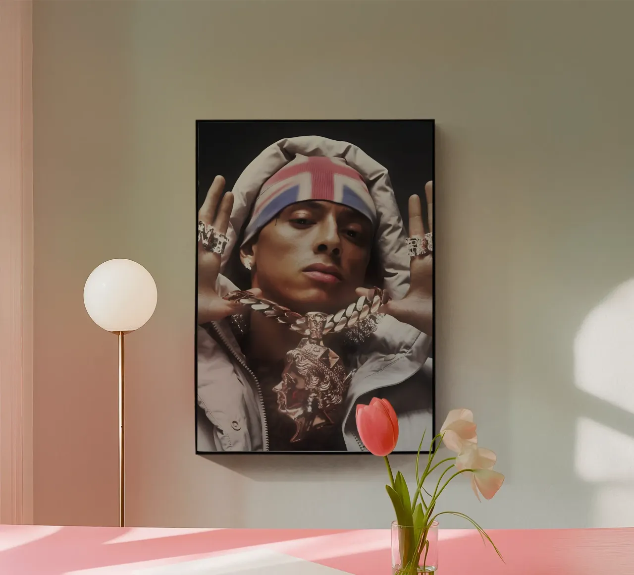 Central Cee plexiglass da Digital Street art