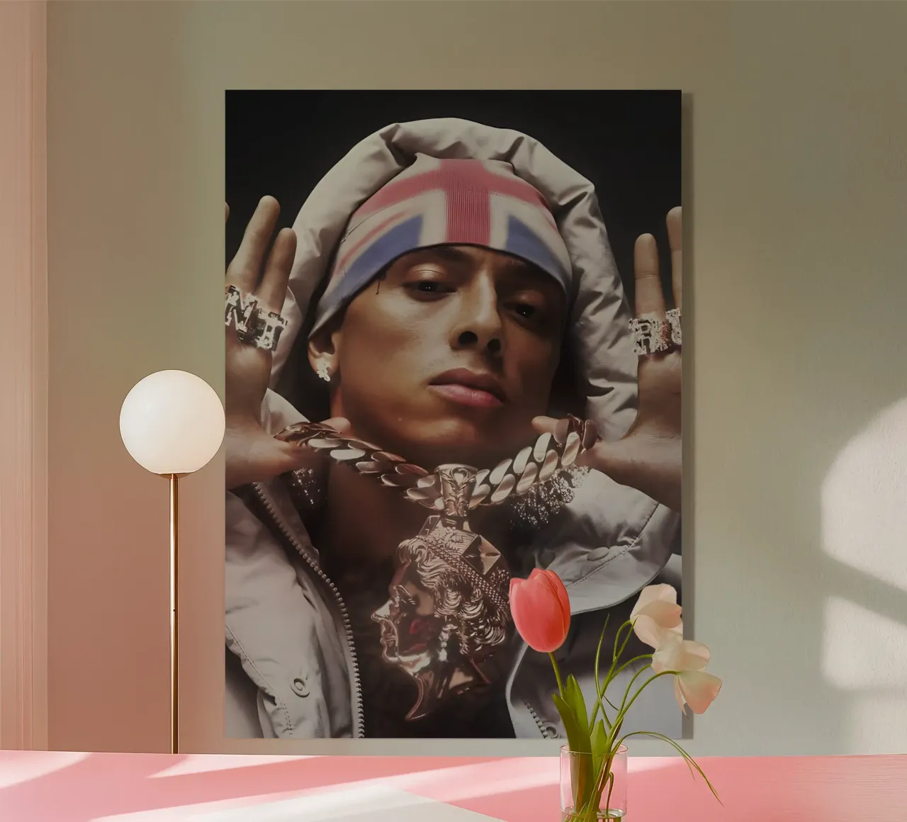 Central Cee plexiglass da Digital Street art