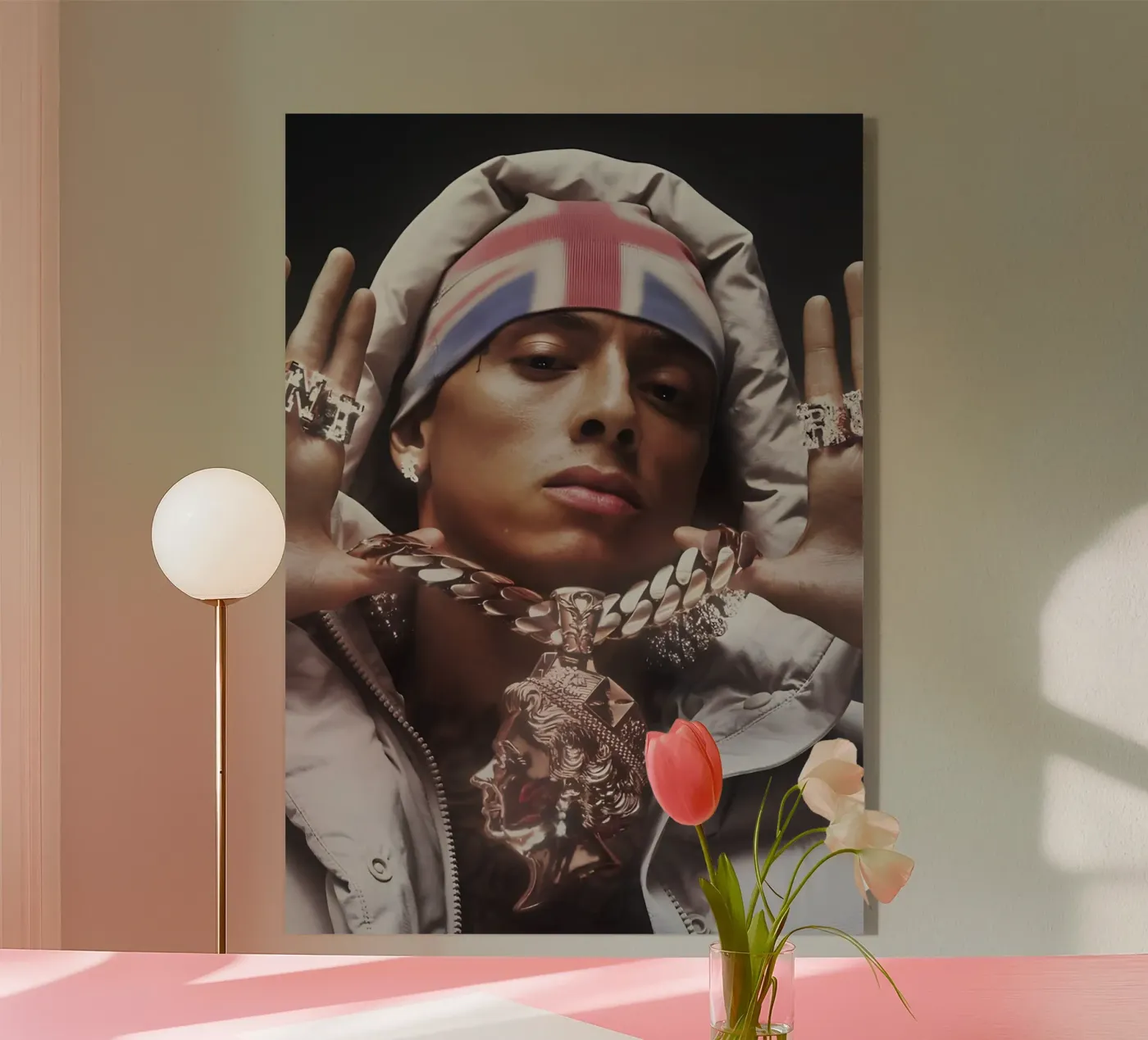 Central Cee plexiglas de Digital Street art