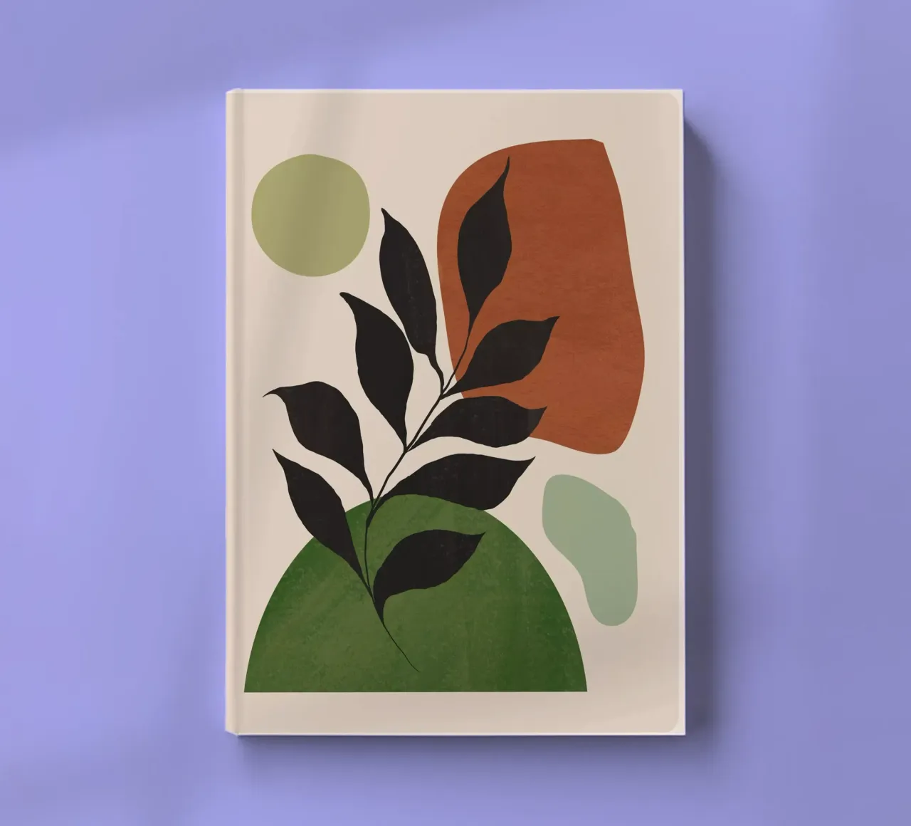 Abstract Art /Minimal Plant 68 notebook by ThingDesign