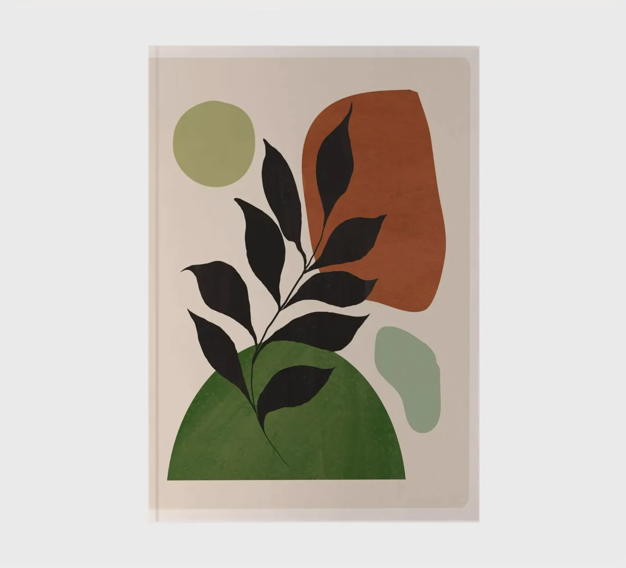 Abstract Art /Minimal Plant 68 notebook by ThingDesign