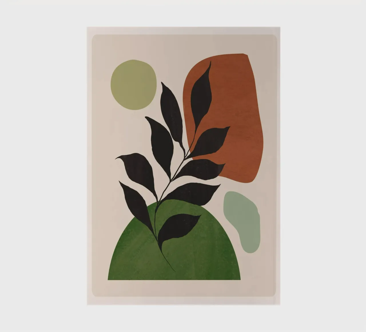 Abstract Art /Minimal Plant 68 notebook by ThingDesign