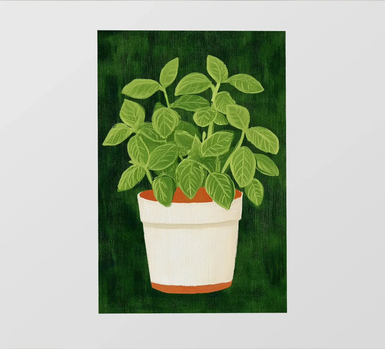 Basilico telo in pvc da Curious Canvas