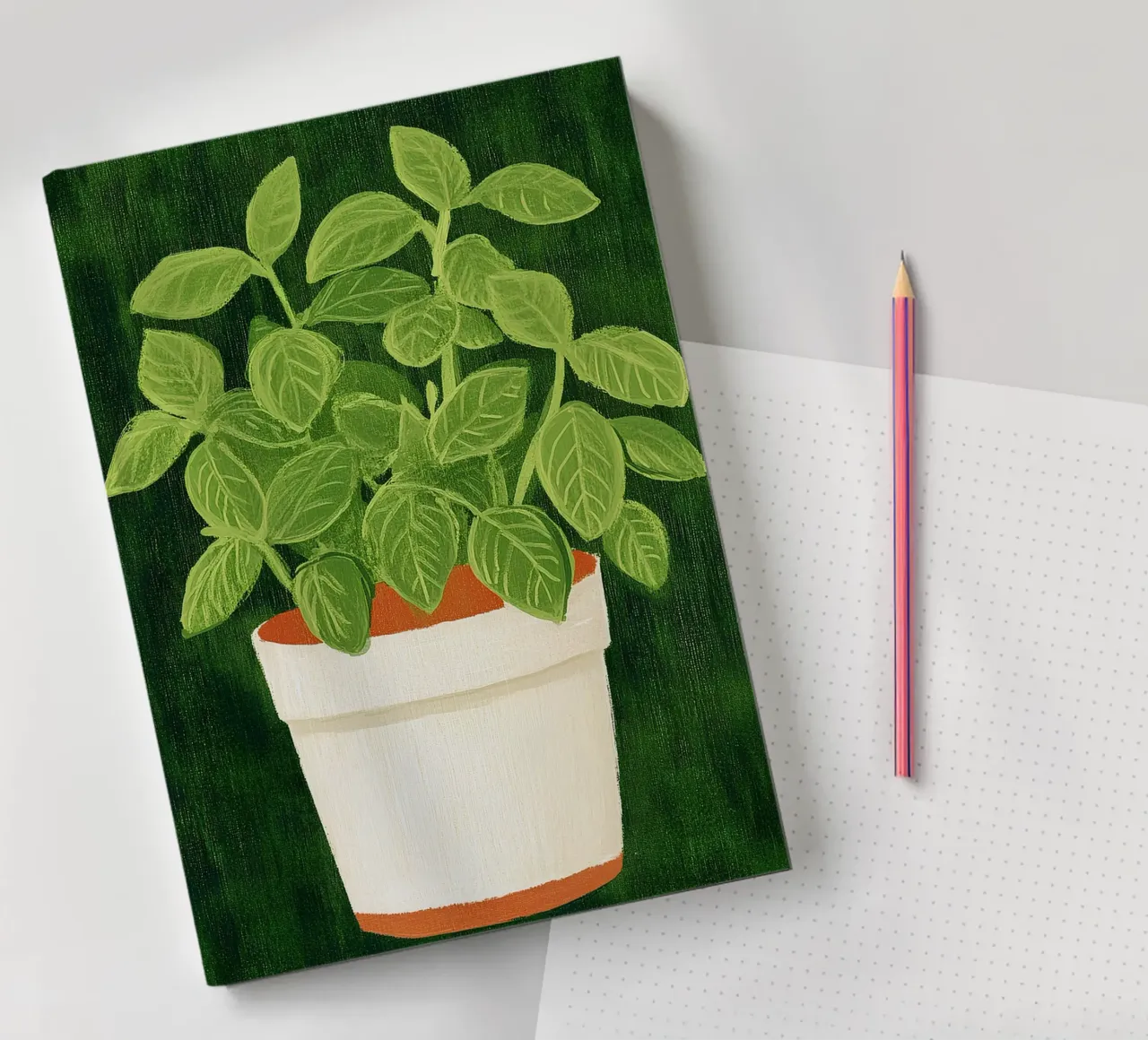 Basil notebook by Curious Canvas