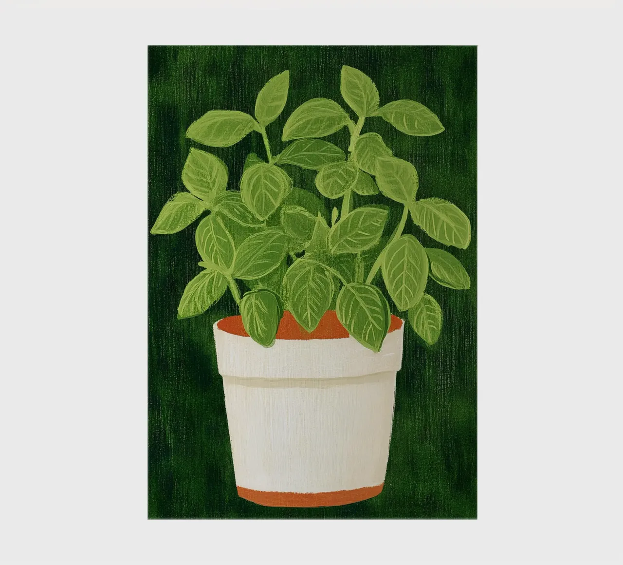 Basilikum Notizbuch von Curious Canvas