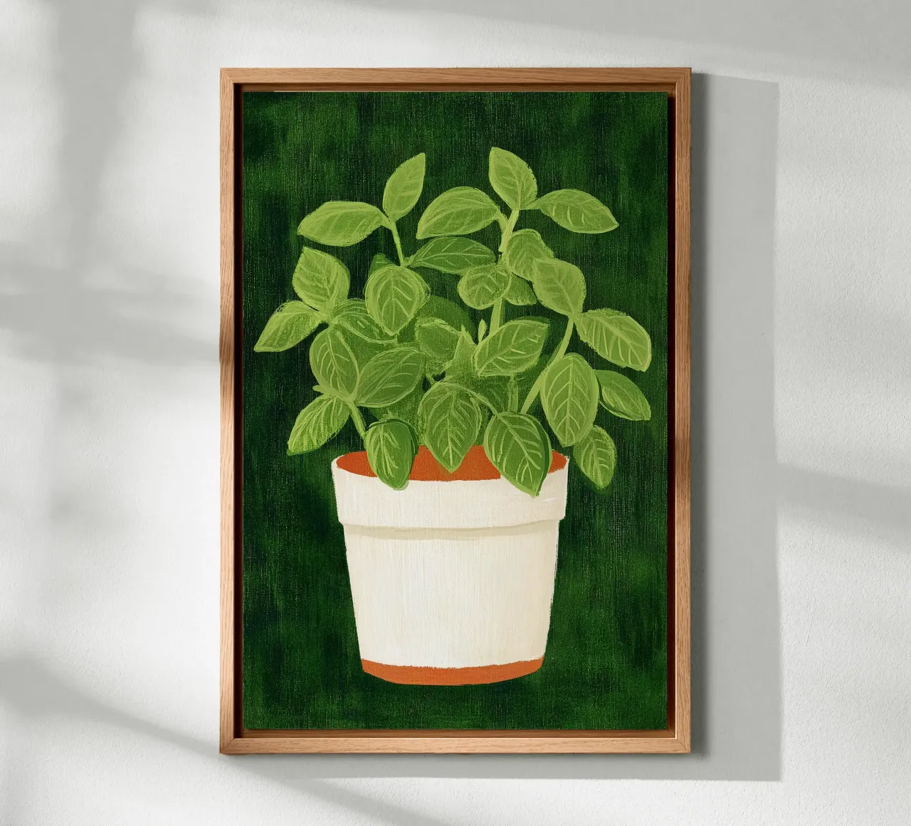 Basilico alluminio dibond da Curious Canvas