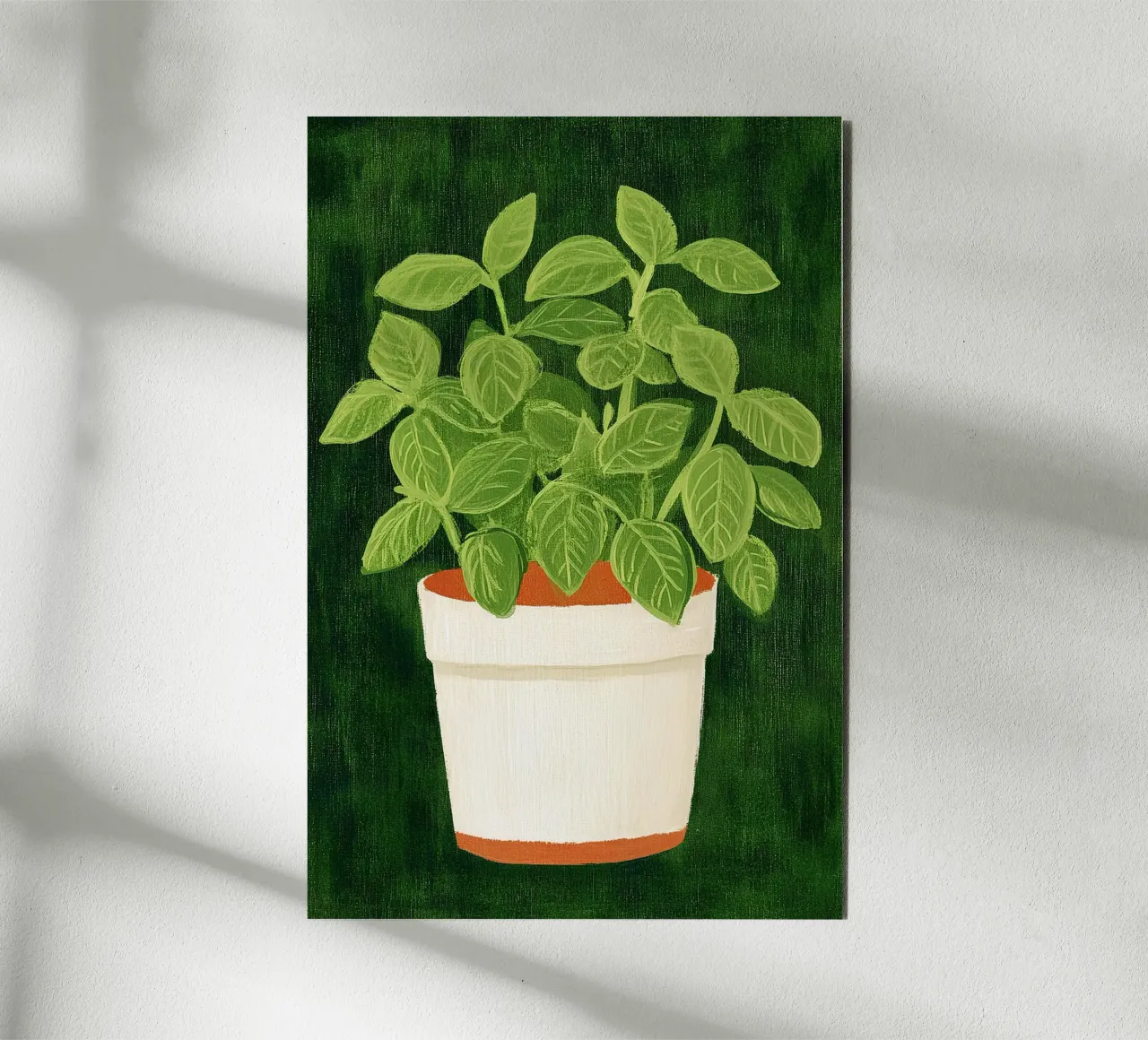 Basilico alluminio dibond da Curious Canvas
