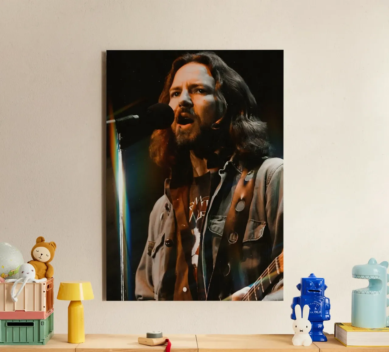 Eddie Vedder alluminio dibond da Digital Street art