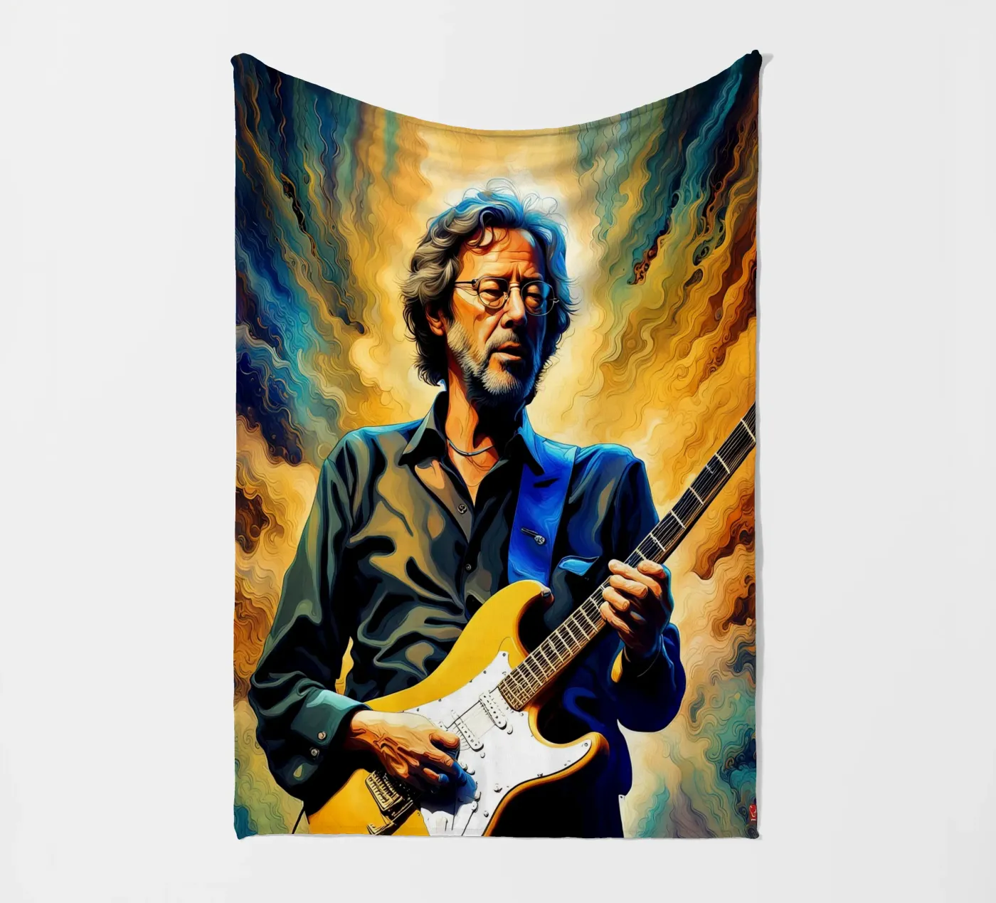 Eric Clapton fleece blanket by 🎁 NOBELART
