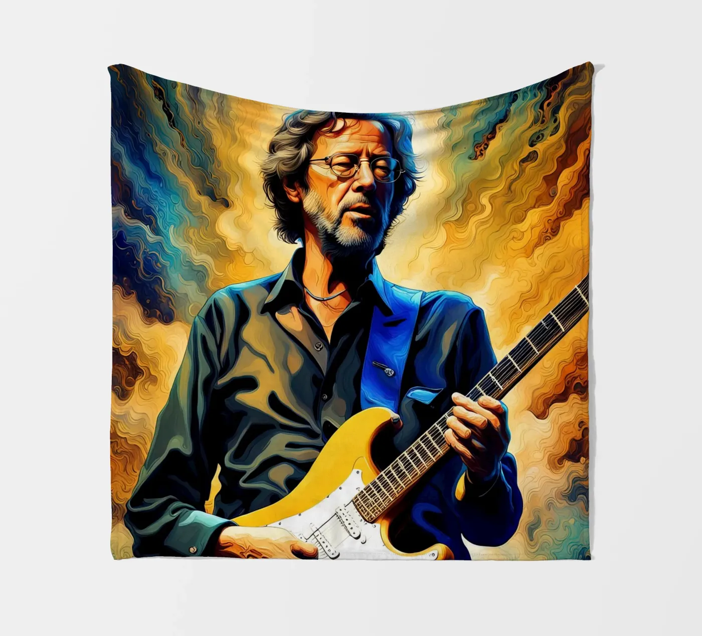 Eric Clapton fleece blanket by 🎁 NOBELART