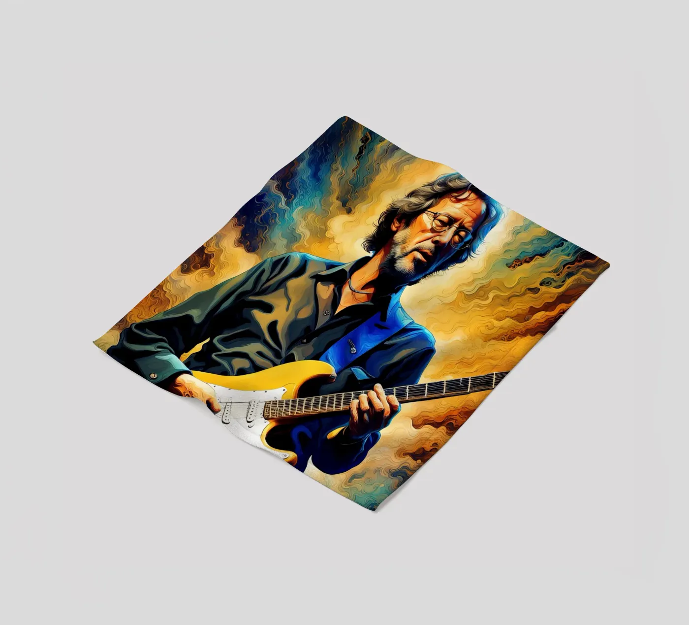 Eric Clapton fleece blanket by 🎁 NOBELART