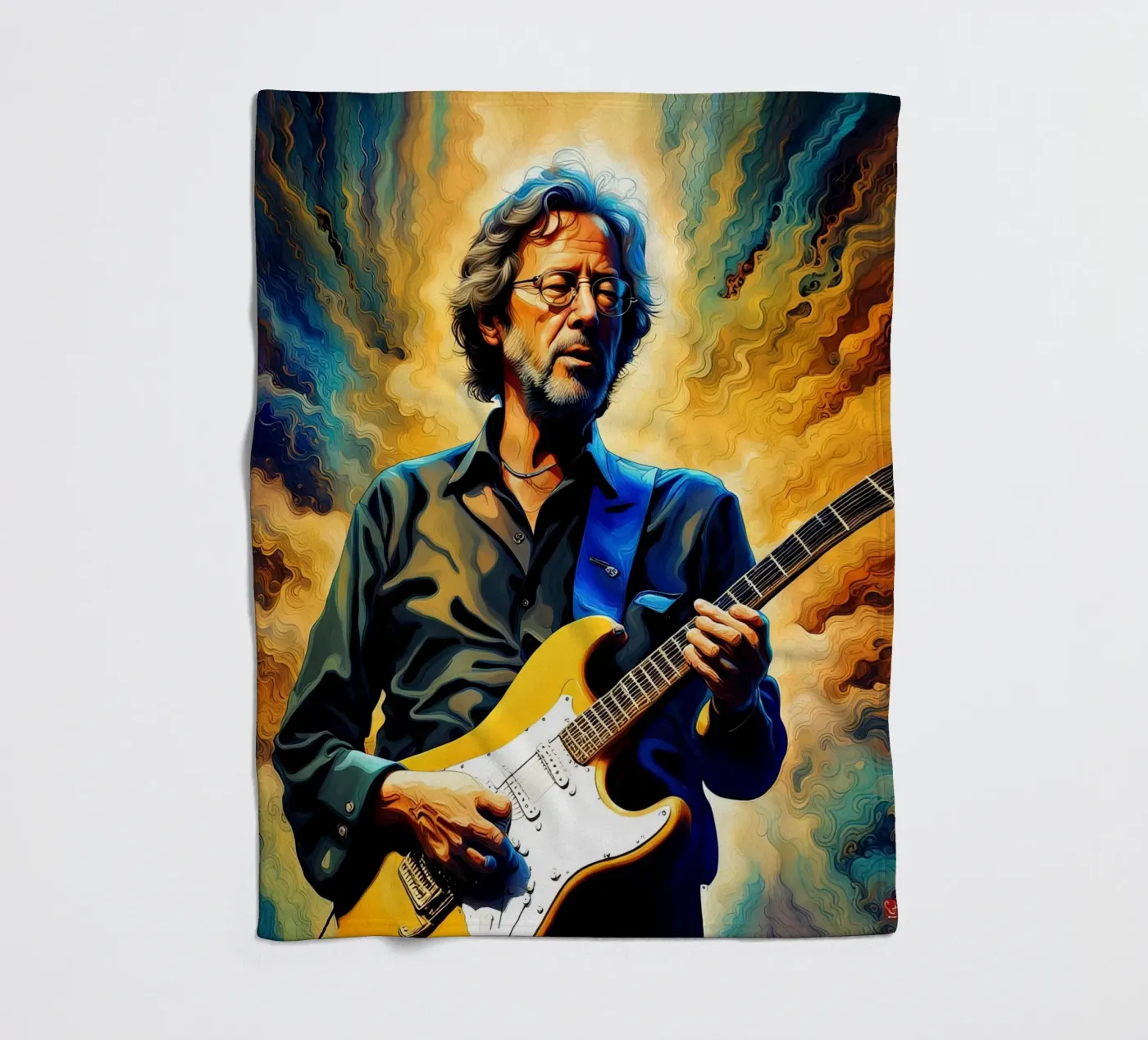 Eric Clapton fleece blanket by 🎁 NOBELART