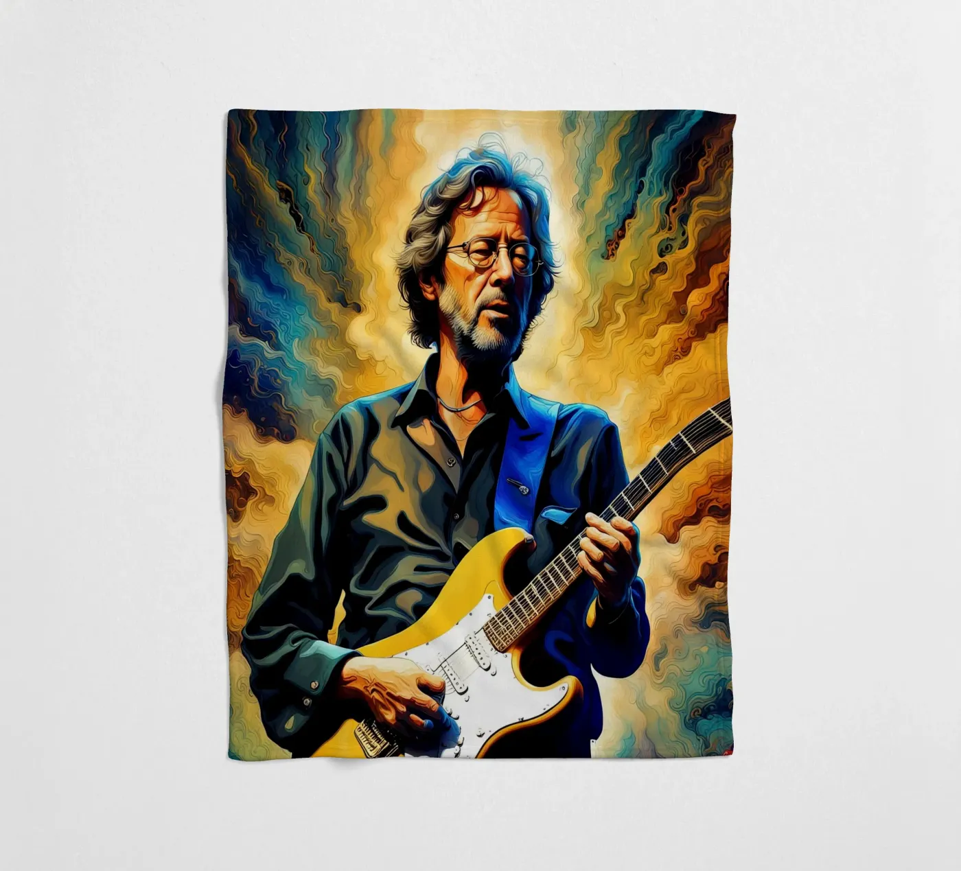 Eric Clapton fleece blanket by 🎁 NOBELART
