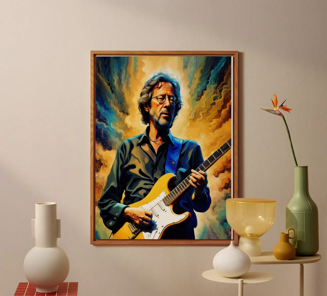 Eric Clapton alluminio dibond da ARTVI-SHOP