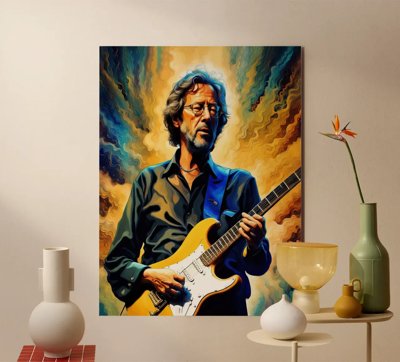 Eric Clapton alluminio dibond da ARTVI-SHOP
