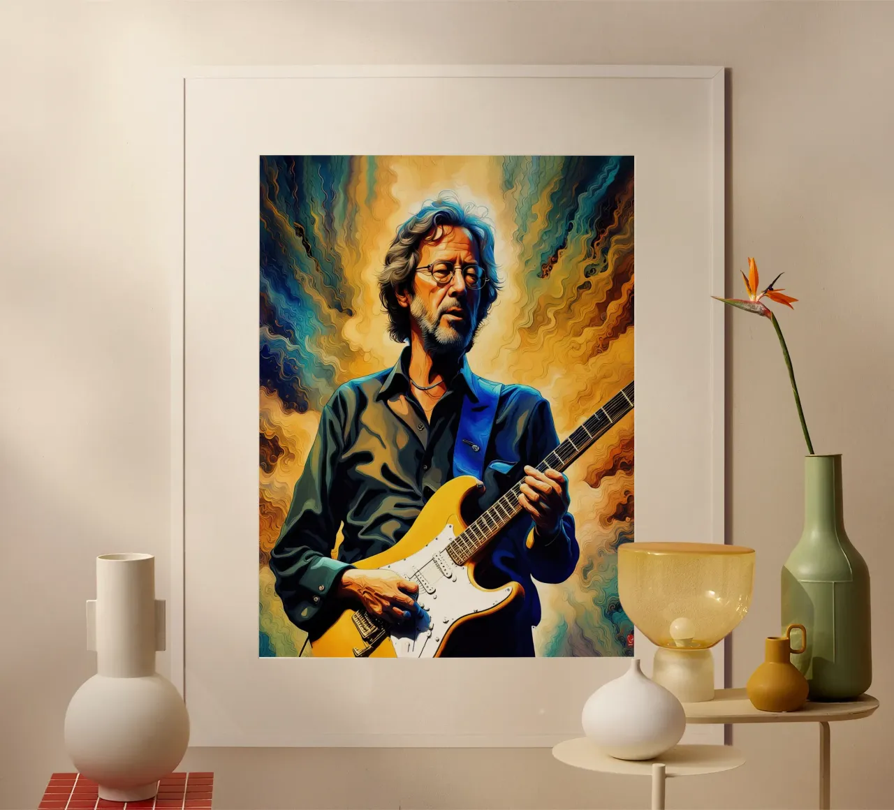 Eric Clapton poster by 🎁 NOBELART