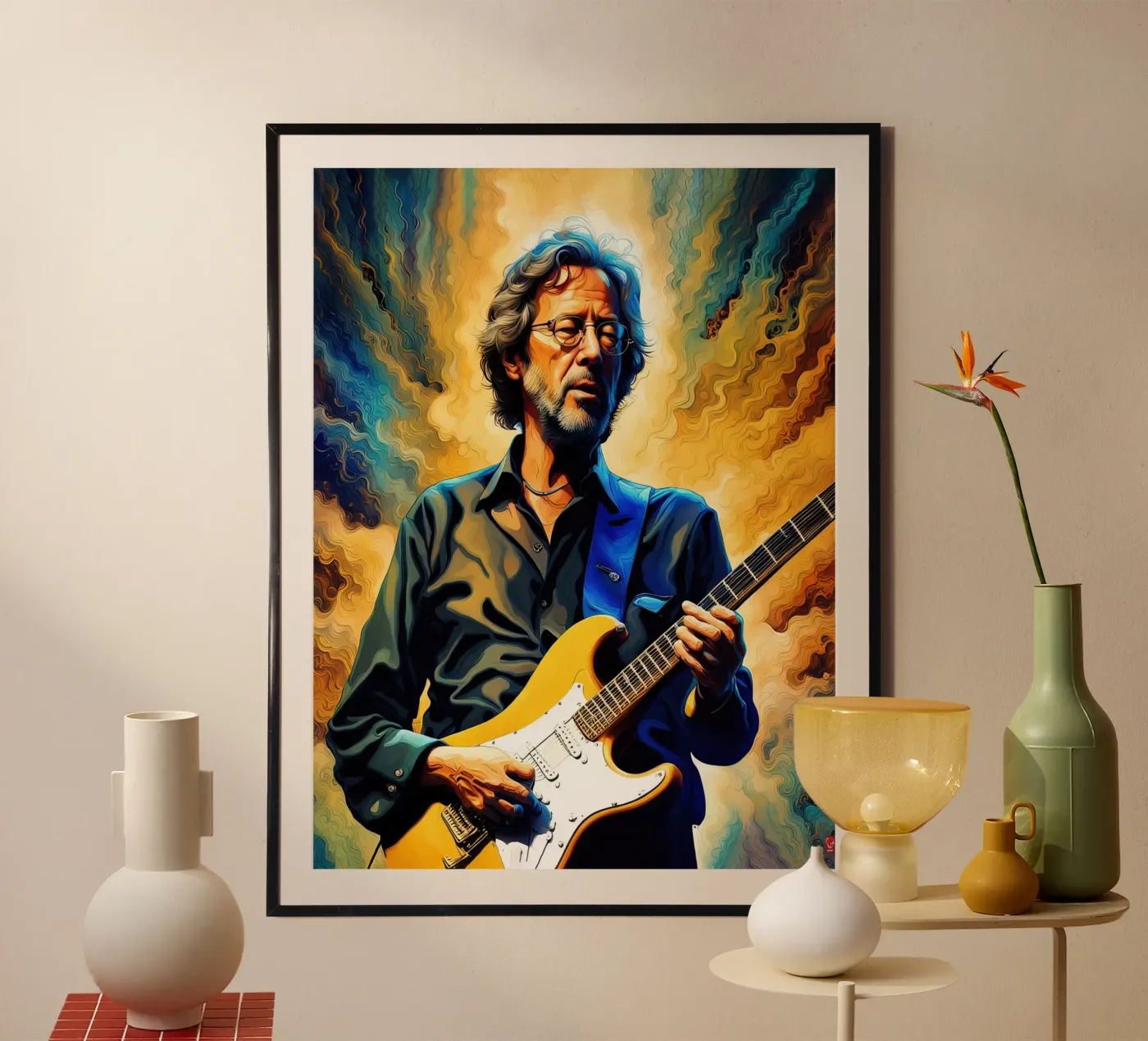 Eric Clapton poster de 🎁 NOBELART