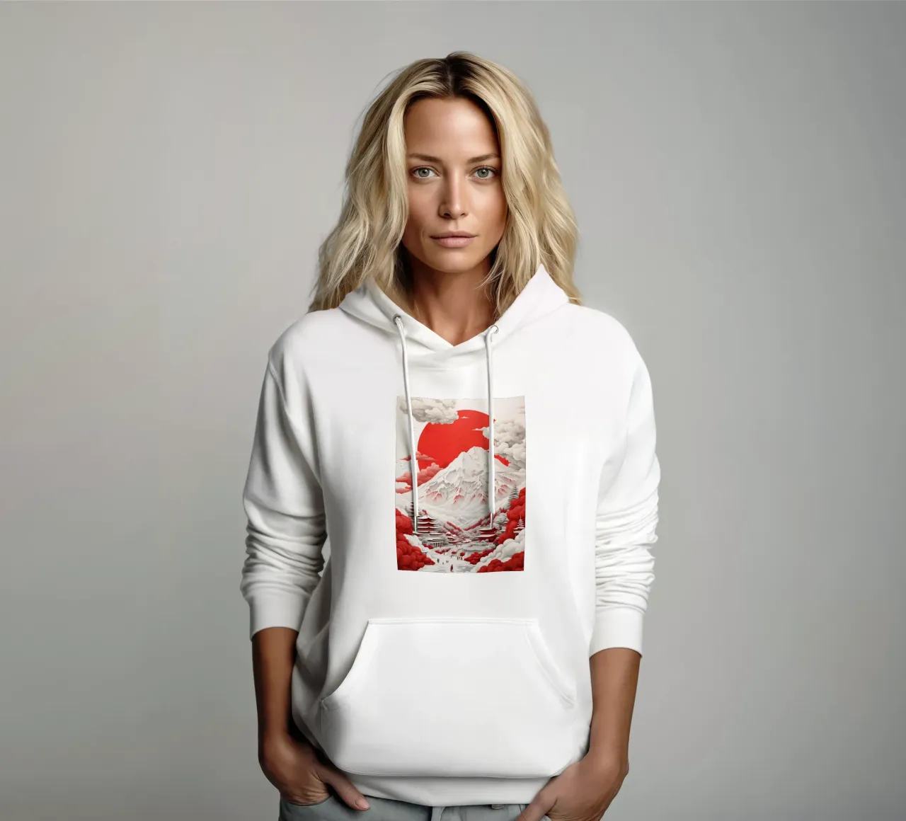 Monte Fuji felpa con cappuccio da ARTVI-SHOP