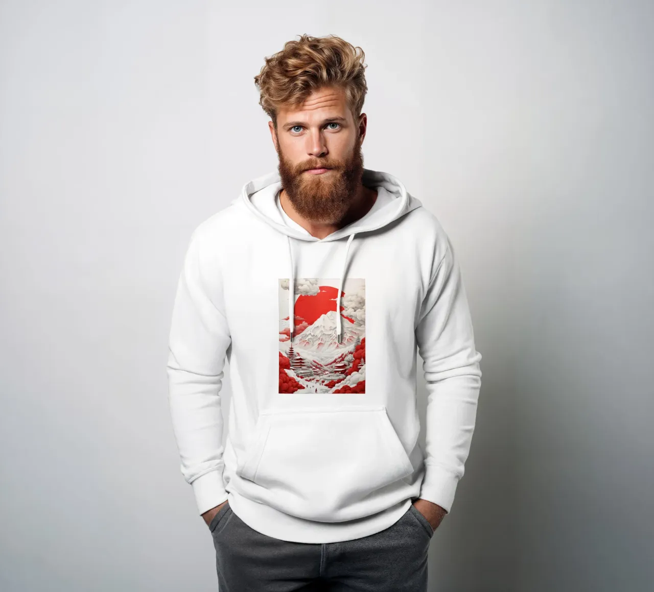 Monte Fuji felpa con cappuccio da ARTVI-SHOP
