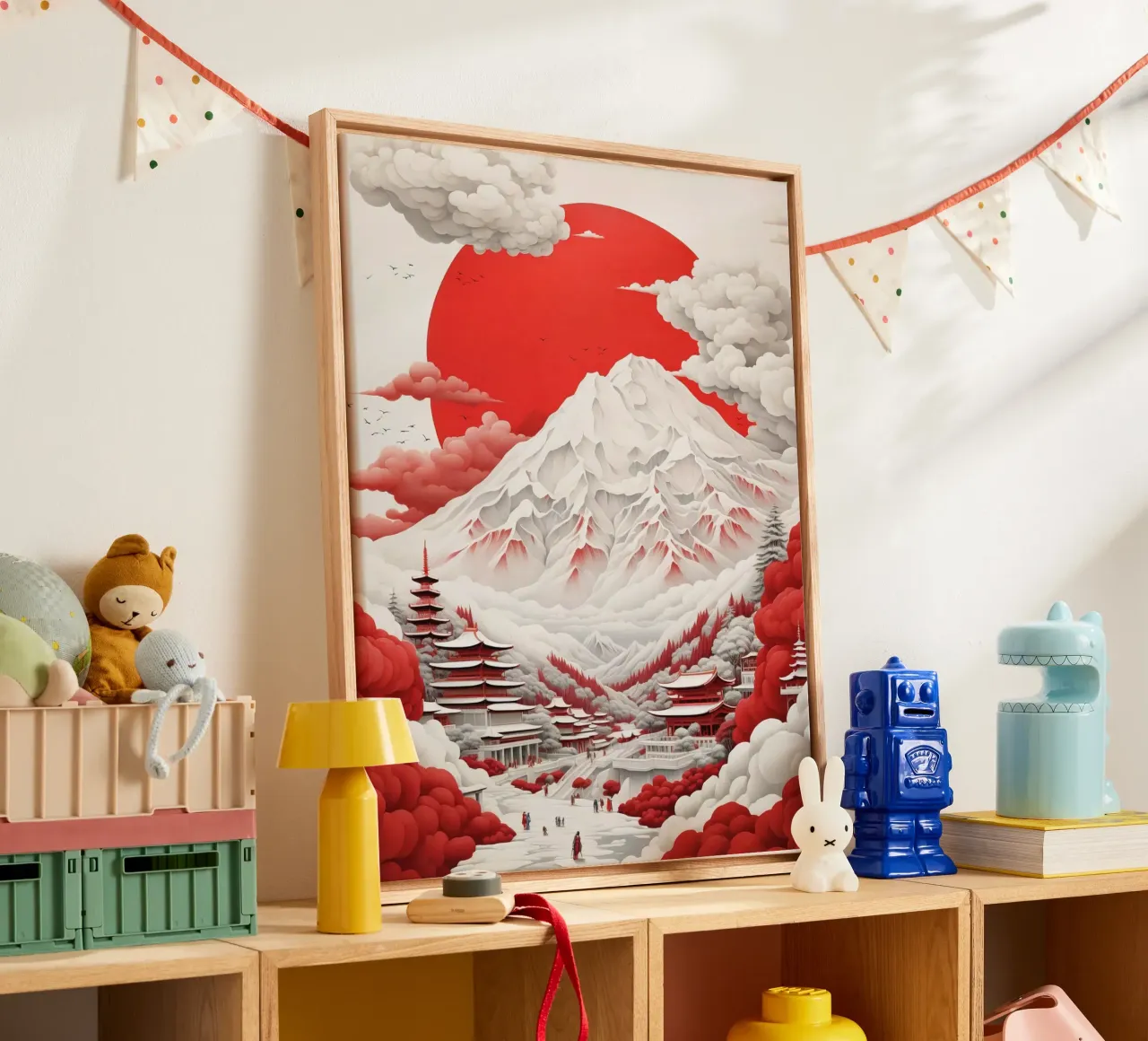 Monte Fuji tela con Cornice a cassetta da 🎁 ARTVI-SHOP