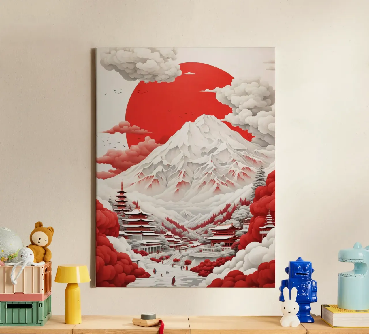 Monte Fuji tela con Cornice a cassetta da 🎁 ARTVI-SHOP