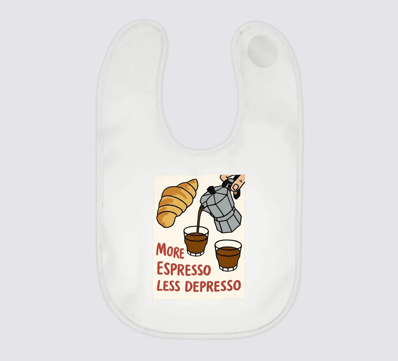 Più espresso bavaglino da 🎁 NOBELART