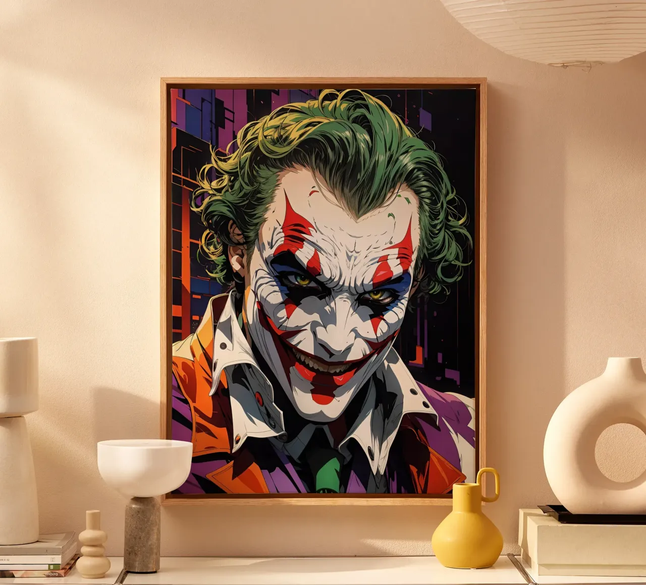 Joker II tela con Cornice a cassetta da 🎁 ARTVI-SHOP