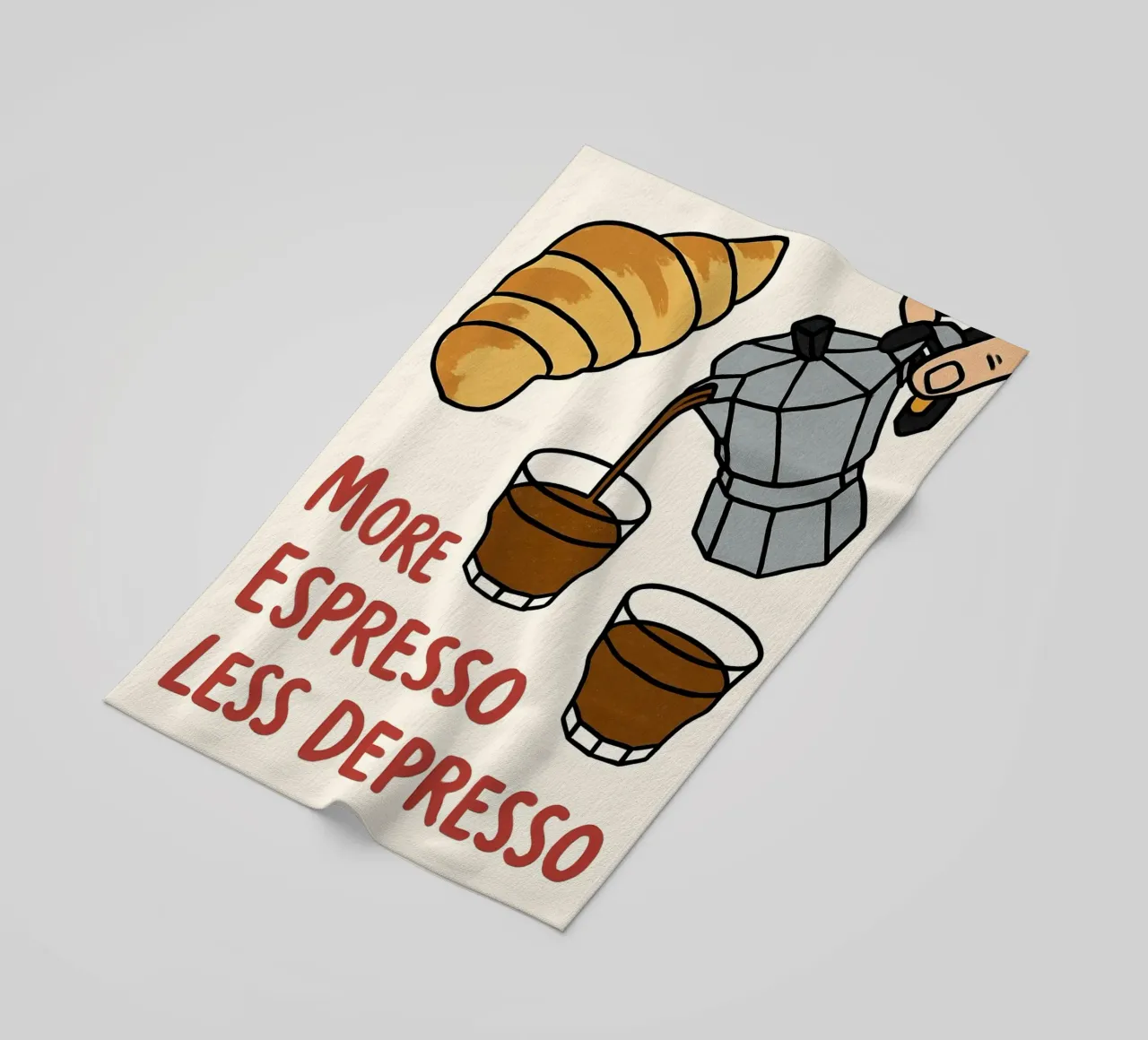 Più espresso telo mare da 🎁 NOBELART