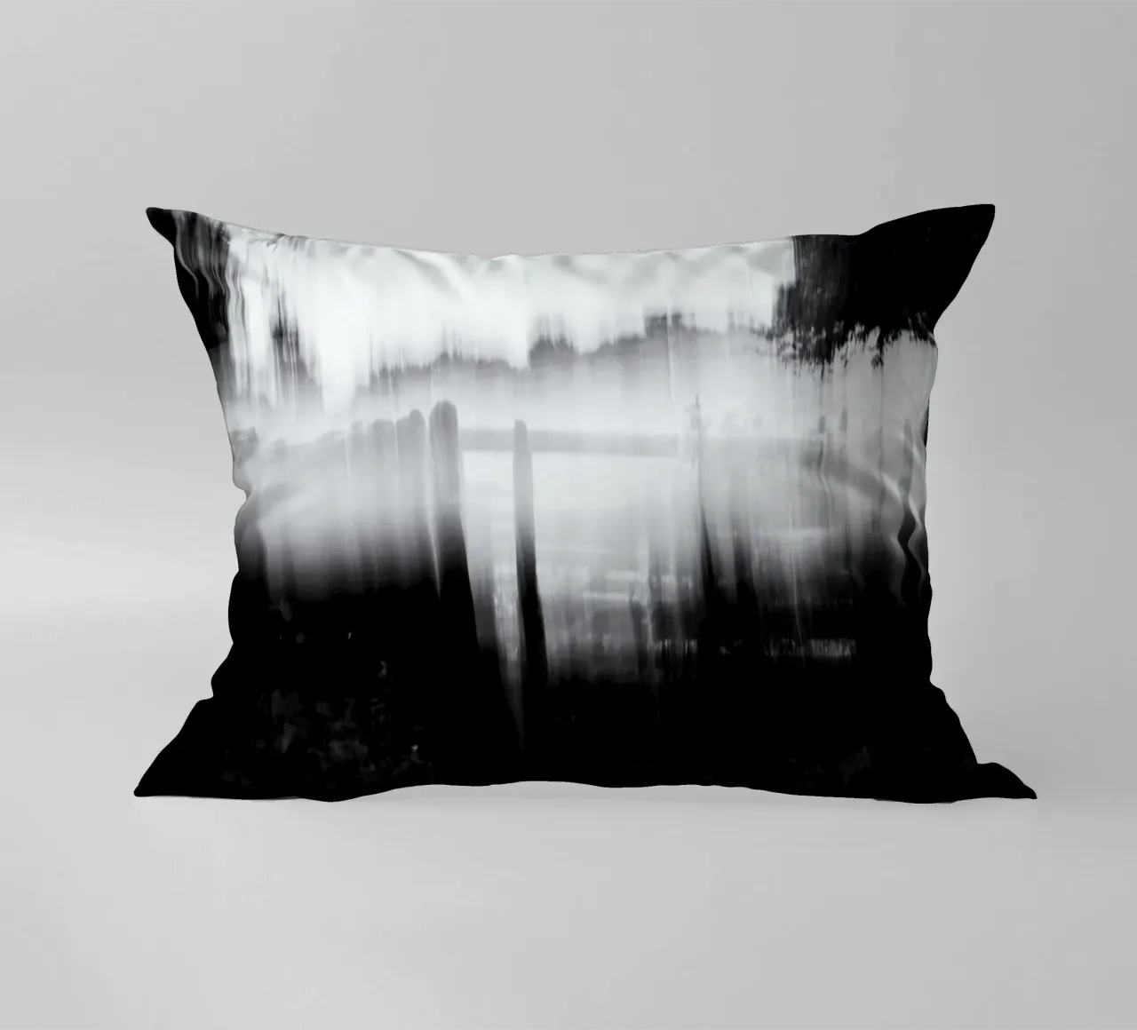 Abstract blurry monotone cuscino da artshop