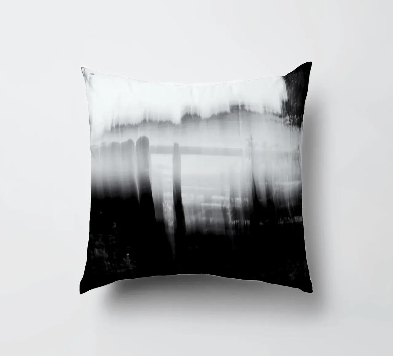 Abstract blurry monotone cuscino da artshop