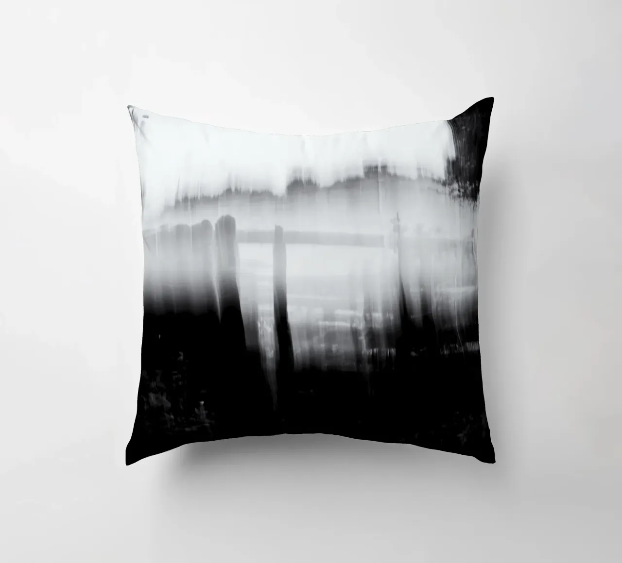 Abstract blurry monotone cuscino da artshop