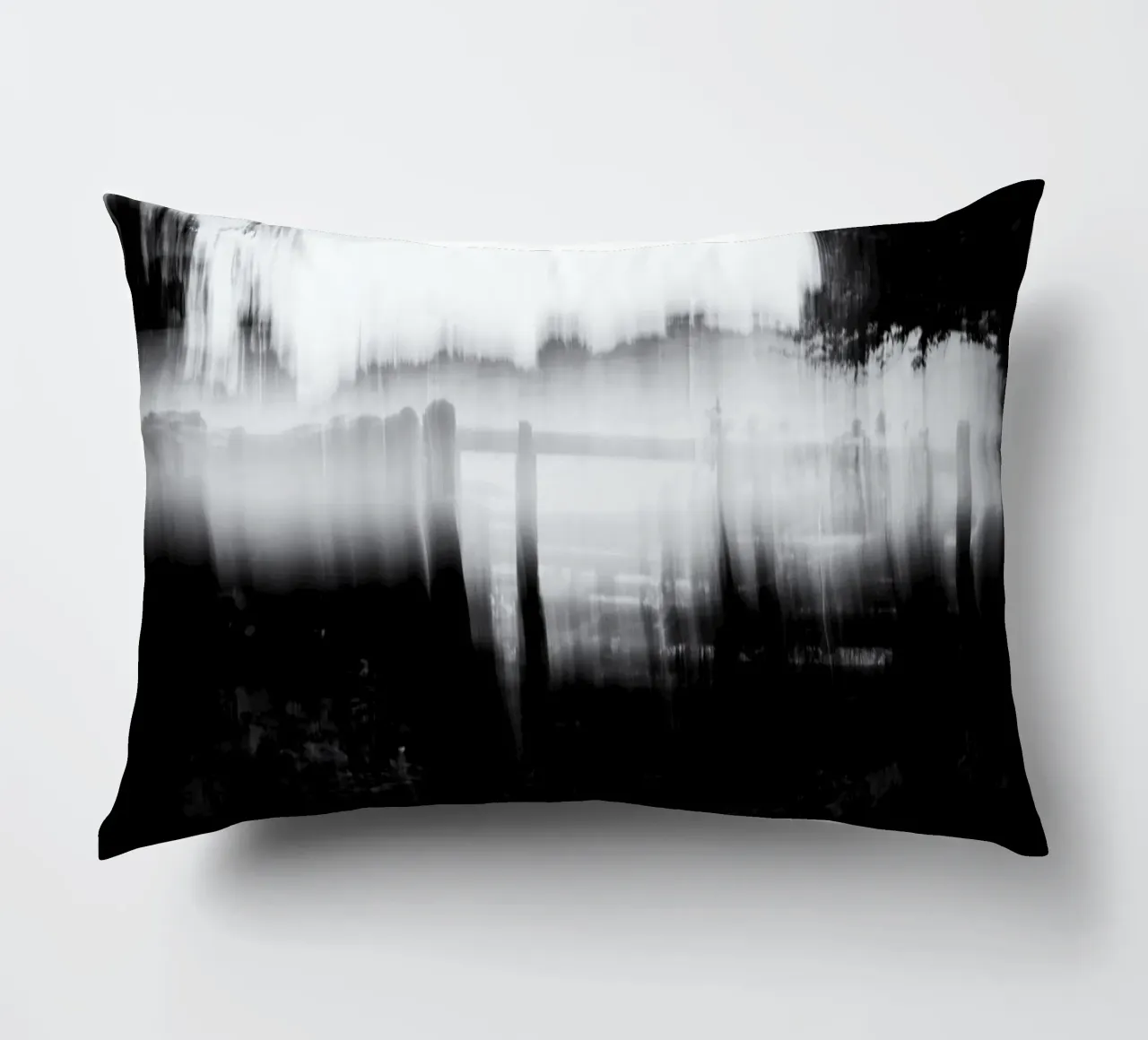 Abstract blurry monotone cuscino da artshop