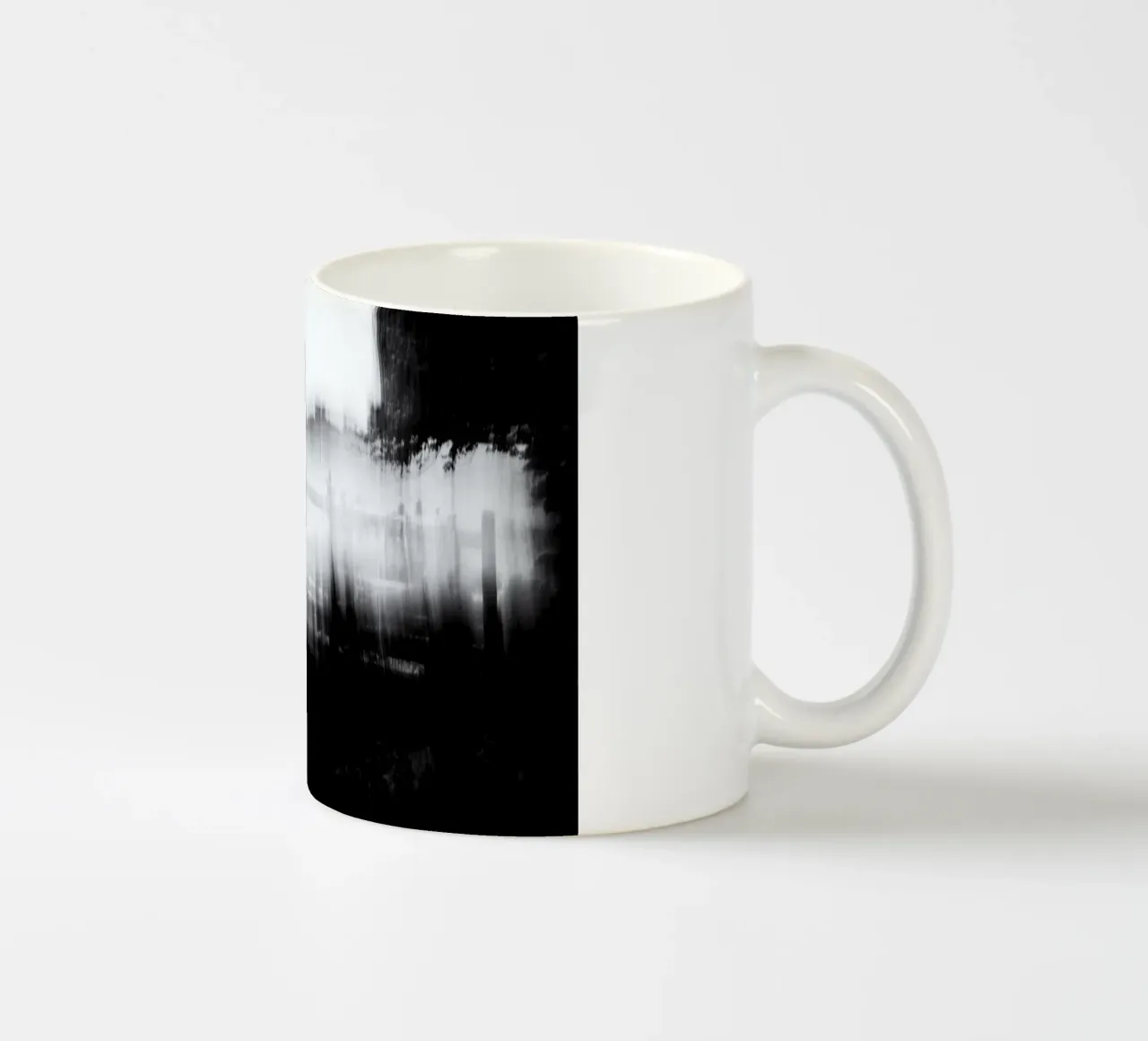 Abstract blurry monotone tazza in ceramica da artshop
