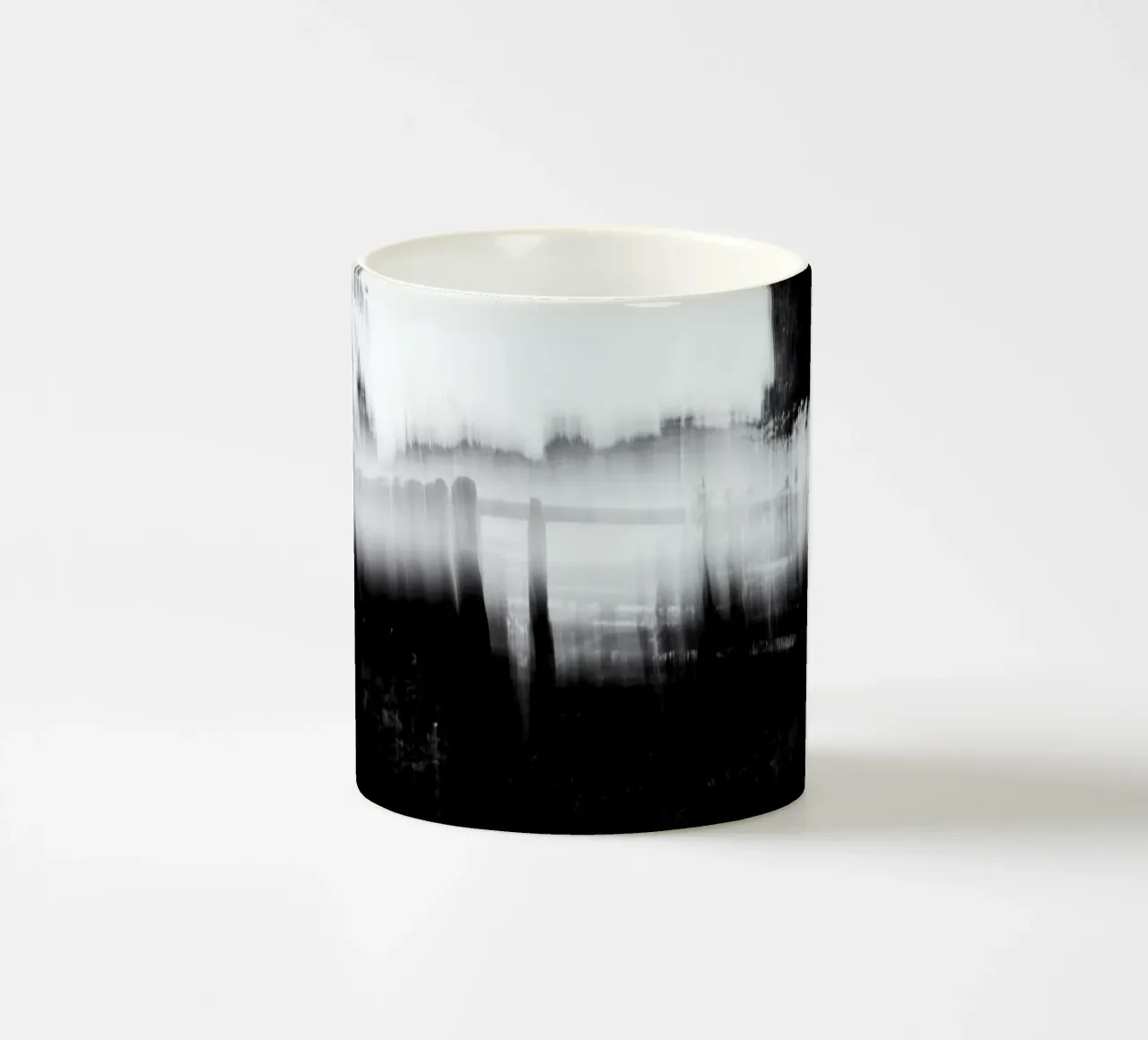 Abstract blurry monotone tazza in ceramica da artshop