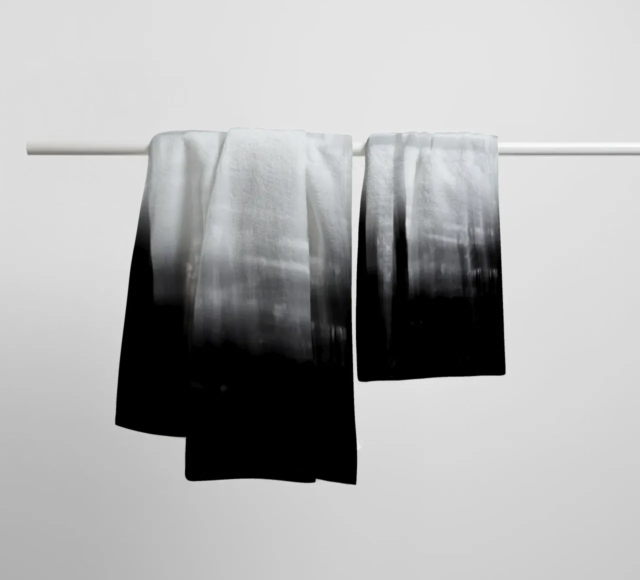 Abstract blurry monotone badhanddoek van artshop