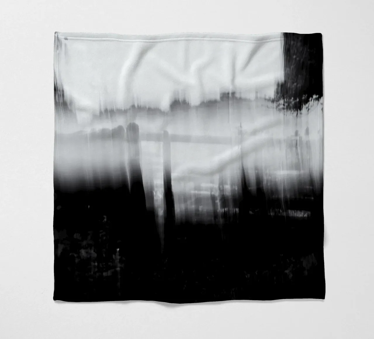 Abstract blurry monotone coperta in pile da artshop
