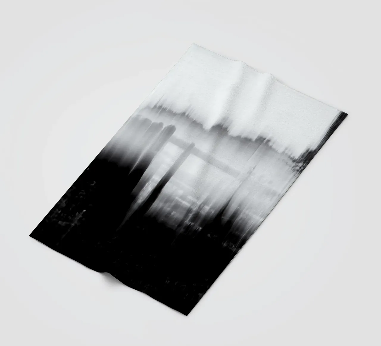 Abstract blurry monotone coperta in pile da artshop