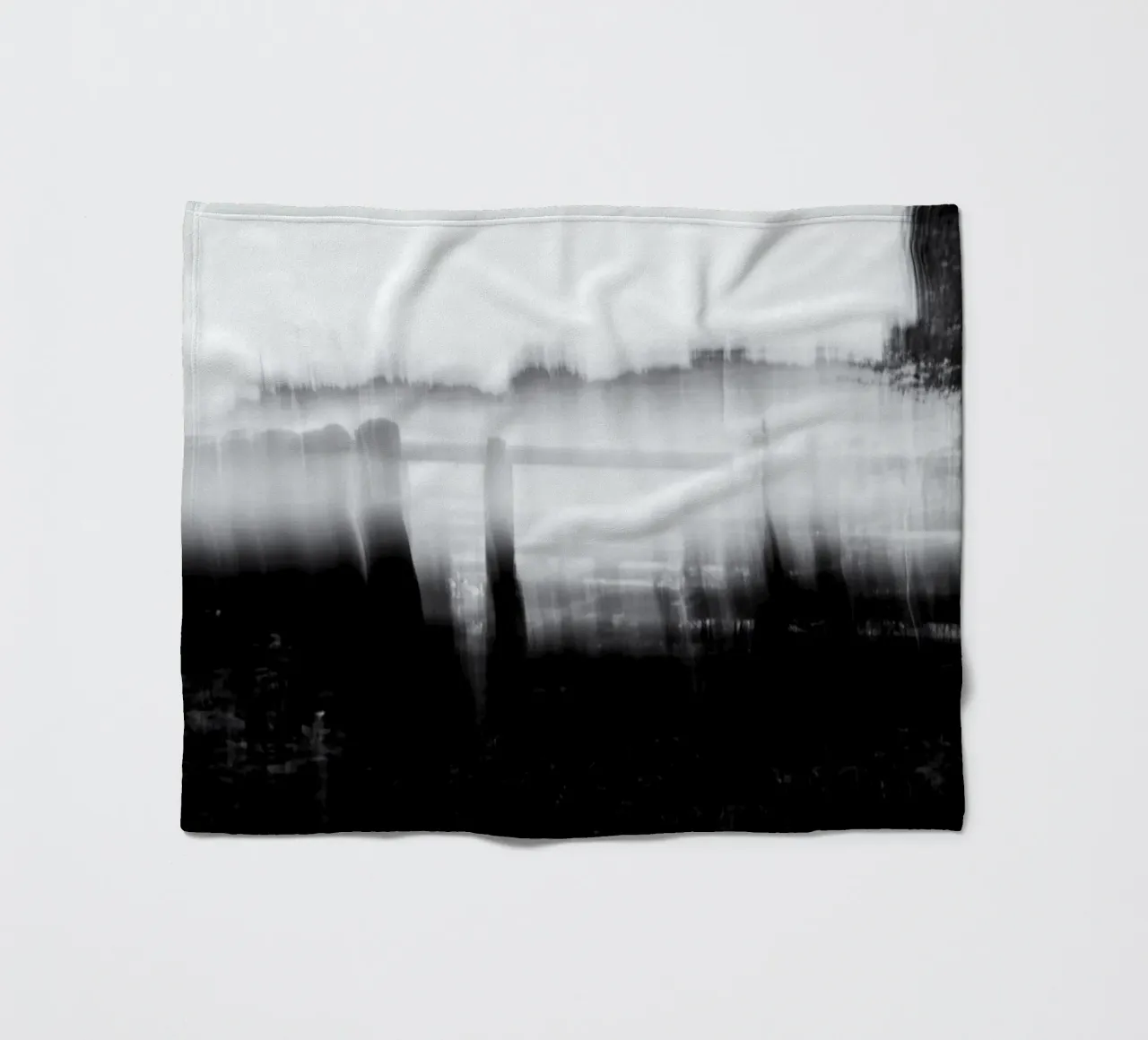 Abstract blurry monotone coperta in pile da artshop