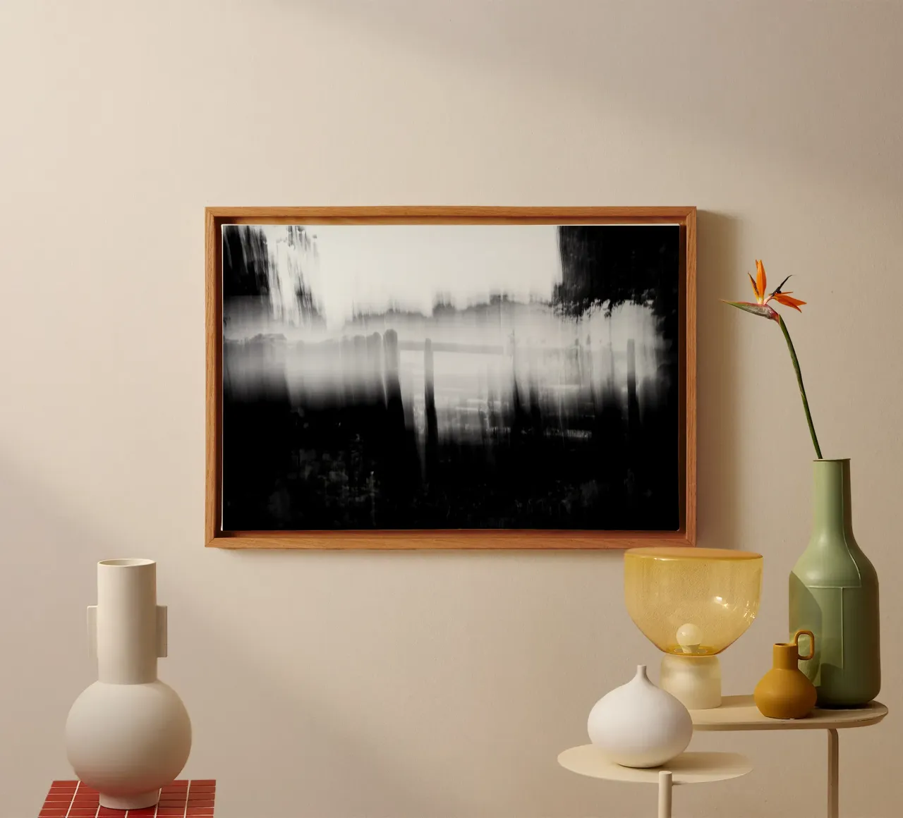Abstract blurry monotone tela da artshop