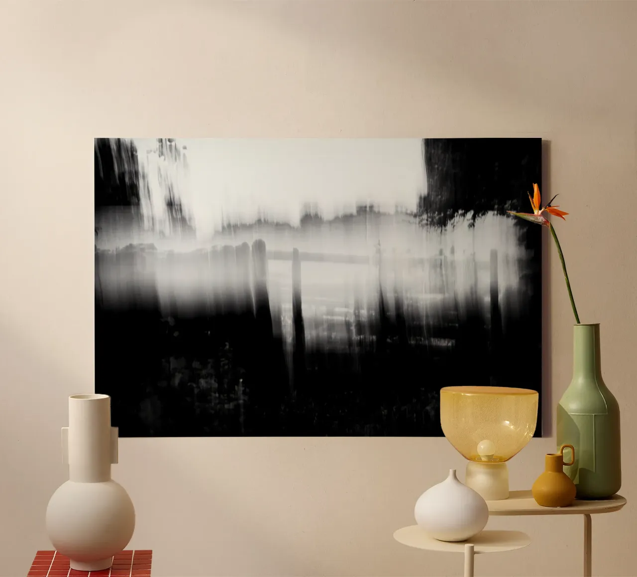 Abstract blurry monotone tela da artshop