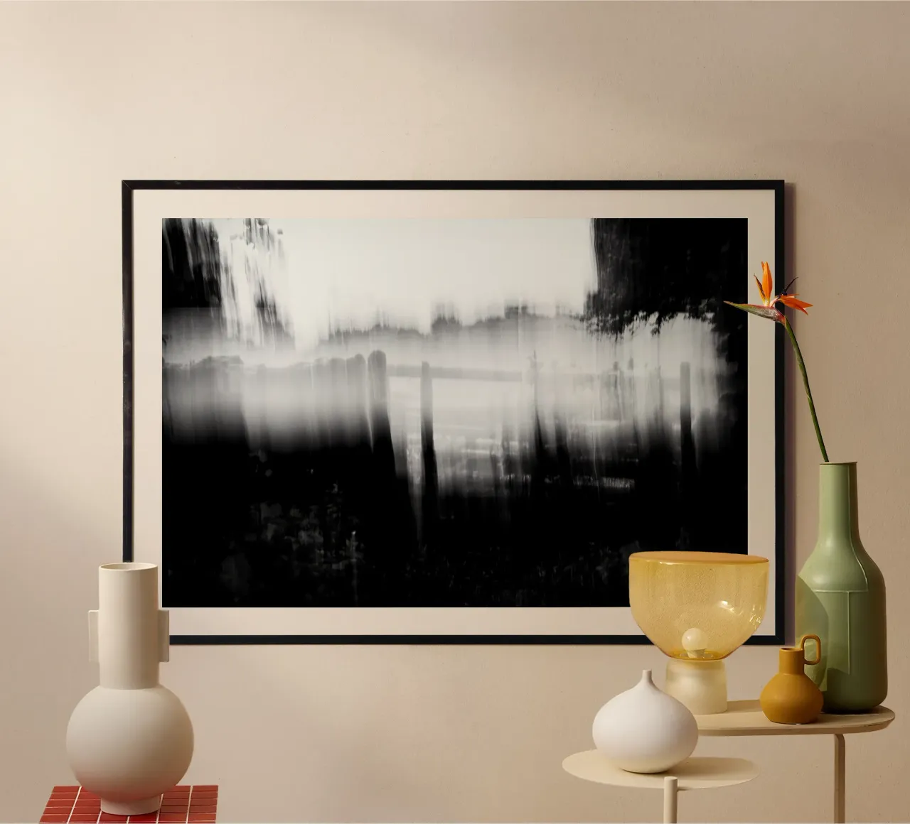 Abstract blurry monotone carta hahnemühle da artshop