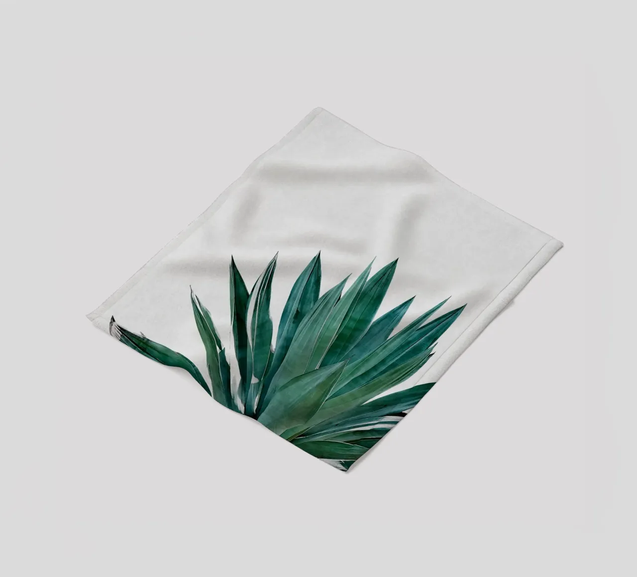 Agave Cactus fleece blanket by Orara Studio