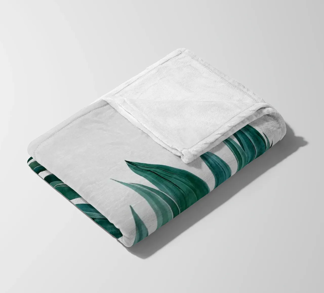 Agave Cactus fleece blanket by Orara Studio