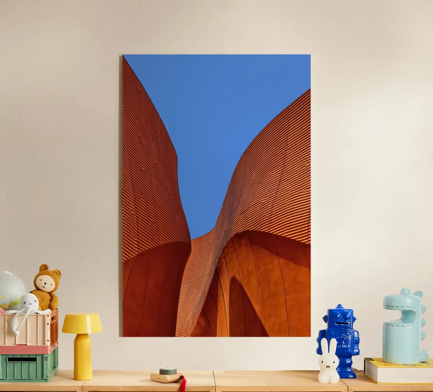 Perspective in red acrylic glass by artshop