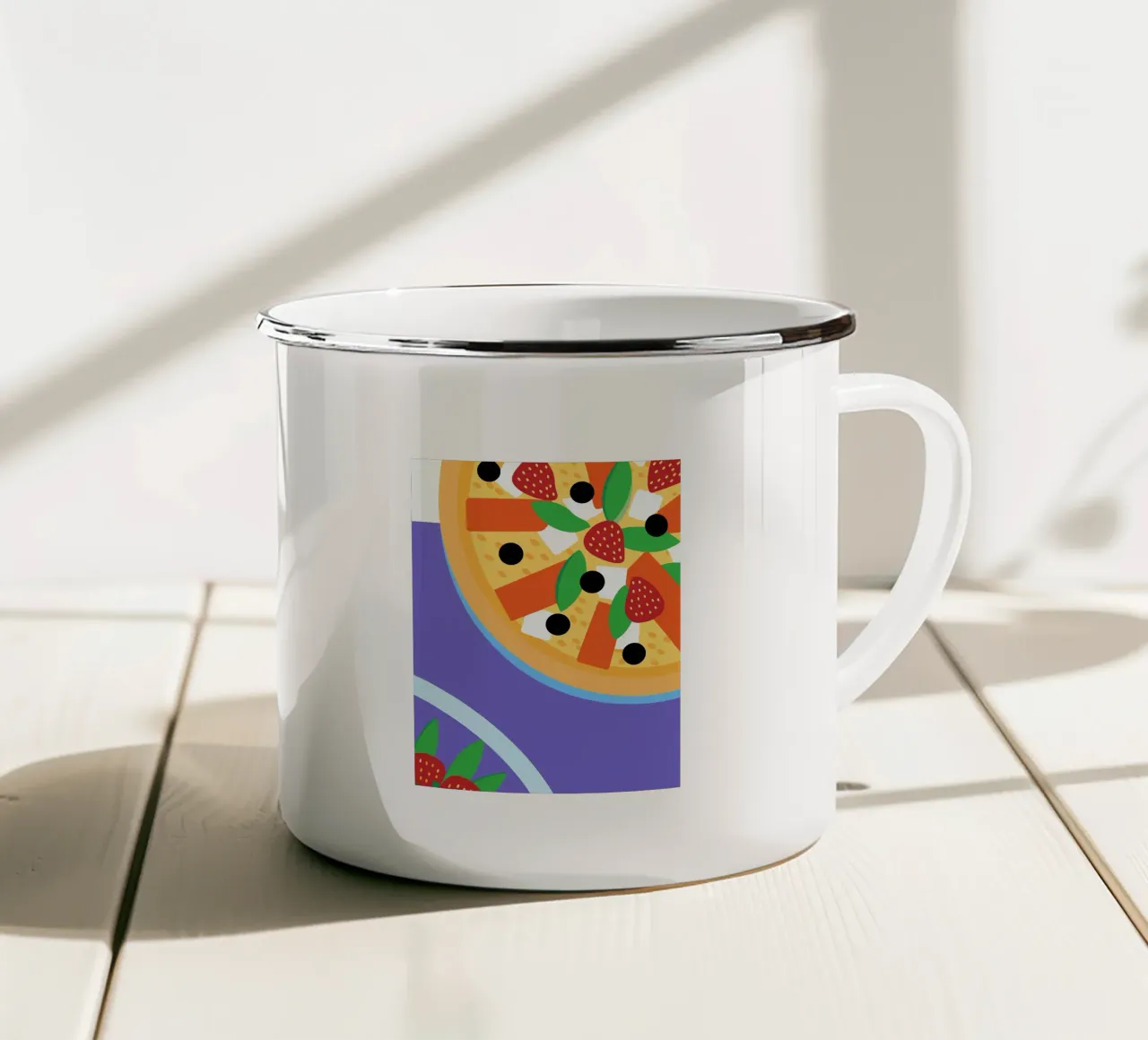 Insalata di frutta tazza in smalto da OFFICIAL FRUIT & VEGETABLES