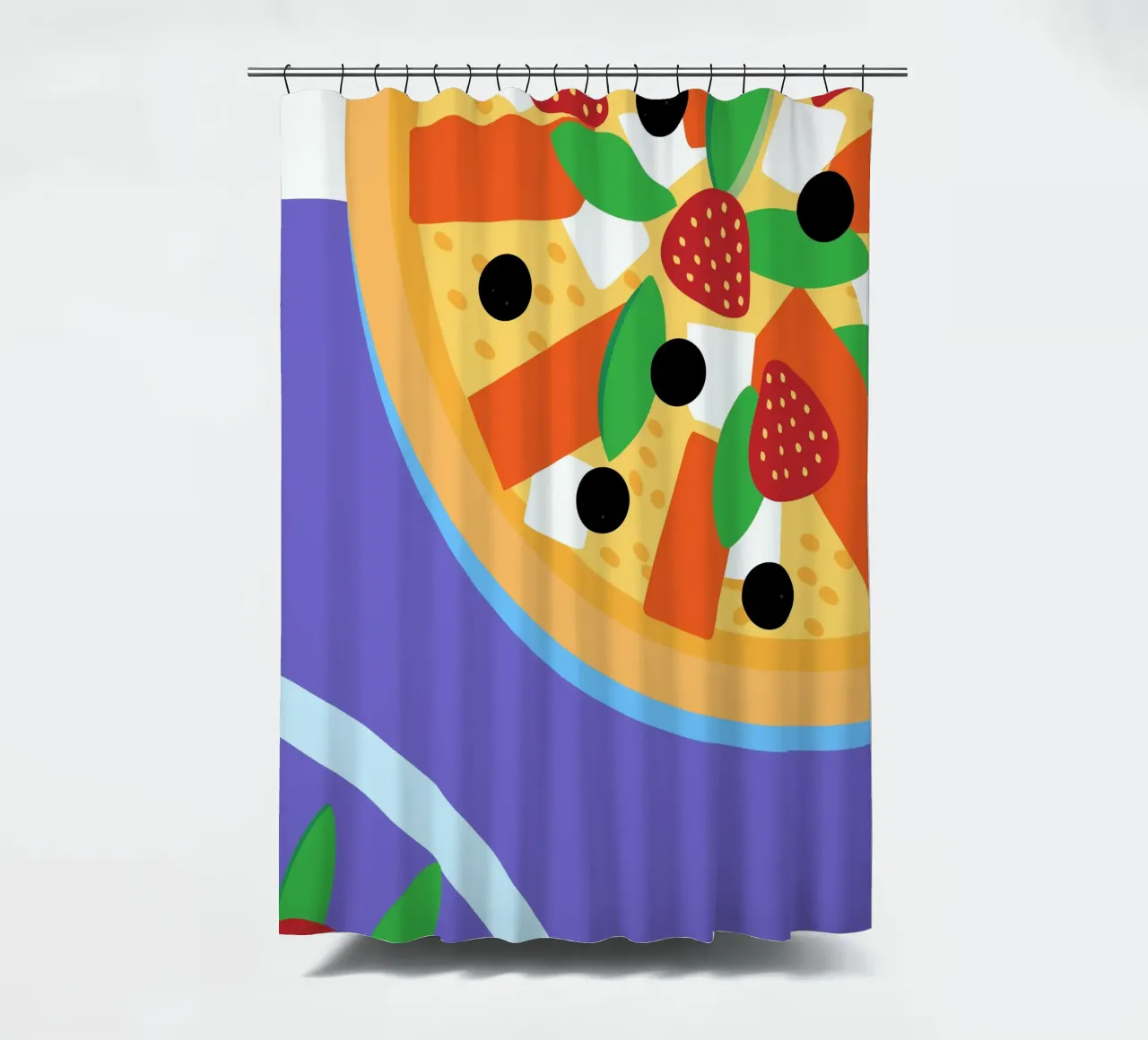 Insalata di frutta tenda da doccia da OFFICIAL FRUIT & VEGETABLES